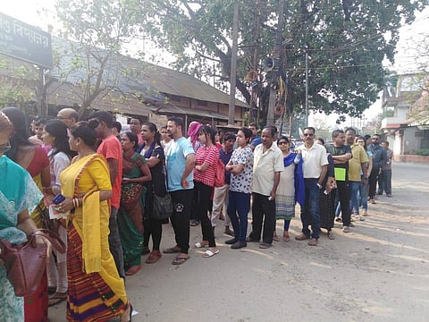 তৃতীয় পৰ্যায় ভোটগ্ৰহণত পুৱা ৯ বজালৈকে ভোটৰ হাৰ ১২.৩৬ শতাংশ