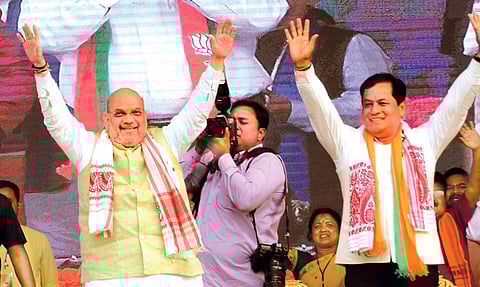 নৰেন্দ্ৰ মোদী দ্বিতীয় বাৰৰ বাবে প্ৰধানমন্ত্ৰী হলে অসম বিদেশী মুক্ত হ'ব: অমিত শ্বাহ