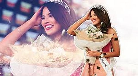 ভাৰতীয় যুৱতীৰ শিৰত "মিচ ইউনিভাৰ্চ অষ্ট্ৰেলিয়া " ৰ খিতাপ