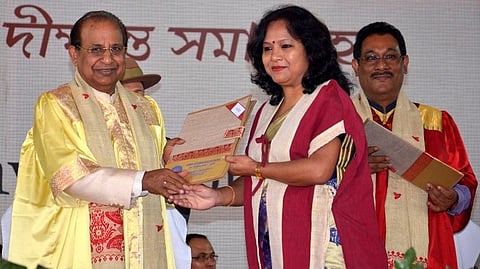 গুৱাহাটী বিশ্ববিদ্যালয়ৰ ২৮ সংখ্যক দীক্ষান্ত সমাৰোহত অংশগ্ৰহণ ৰাজ্যপাল জগদীশ মুখীৰ