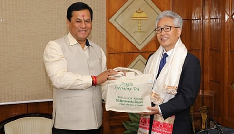 অসমত বিনিয়োগৰ বাবে আগ্ৰহ ,মুখ্যমন্ত্ৰী সোণোৱালক সাক্ষাৎ জাপানৰ ৰাষ্ট্ৰদূতৰ