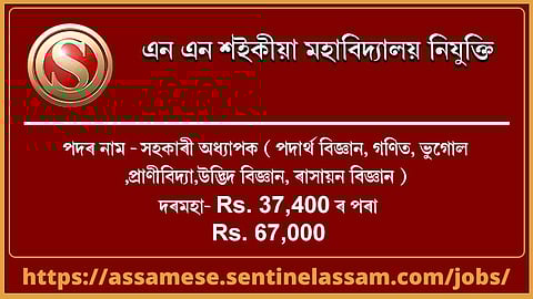 এন এন শইকীয়া মহাবিদ্যালয় নিযুক্তি 2020
