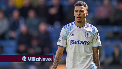 Morgan Rogers in action for Aston Villa in the 2025-26 campaign.