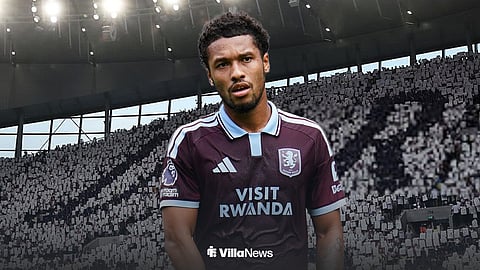 Aston Villa's Boubacar Kamara ahead of the Tottenham Hotspur Stadium.