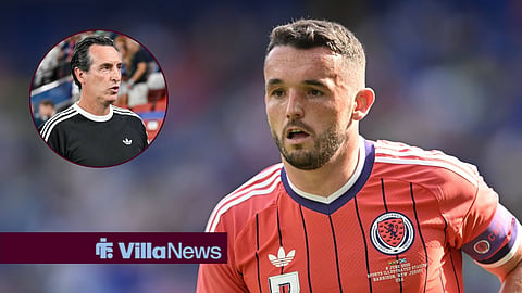 Aston Villa ace John McGinn and Unai Emery