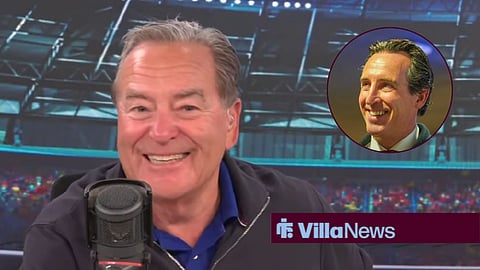 Jeff Stelling speaking live on-air on talkSPORT and Unai Emery, manager of Aston Villa FC
