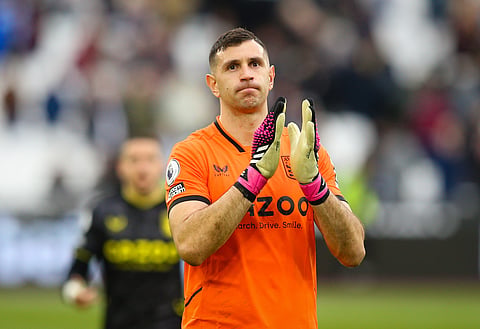 Emi Martinez was Aston Villa's last line of defence as they edged Lille in the penalty shoot-out.