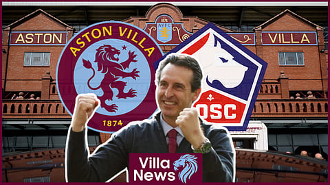 Aston Villa and Unai Emery have a one goal lead over Lille