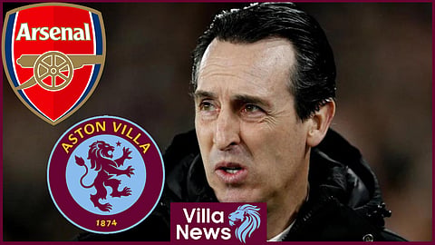 Unai Emery has named his Aston Villa team to face Arsenal at Emirates Stadium