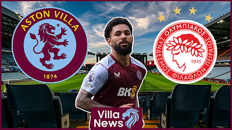 Aston Villa star Douglas Luiz struggled v Olympiacos