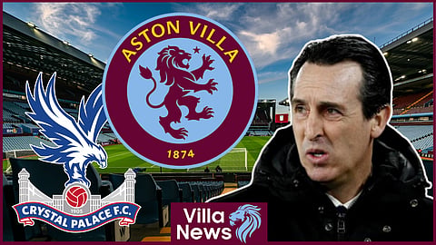 Unai Emery watched on as Aston Villa face 5-0 defeat to Crystal Palace