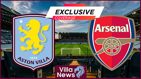 Aston Villa were beaten by Arsenal