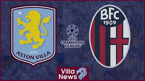 Aston Villa face Bologna in the Champions League