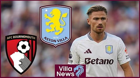 Matty Cash featured as Aston Villa drew 1-1 with Bournemouth. Credit: Imago