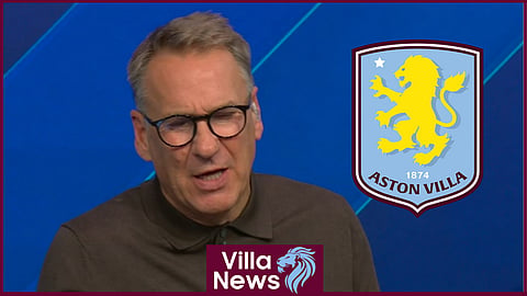 Paul Merson watching Aston Villa v Bologna (Credit: Sky Sports News)