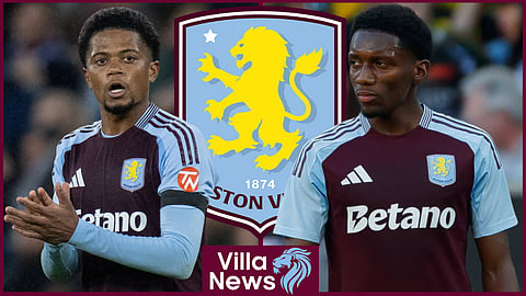 Aston Villa wingers Leon Bailey and Jaden Philogene (credit: Imago)