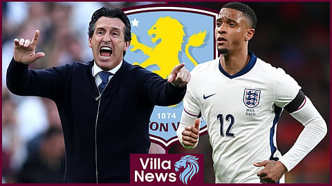 Unai Emery and Aston Villa star Ezri Konsa (credit: Imago)