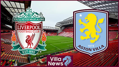 Aston Villa face Liverpool at Anfield on 9 November