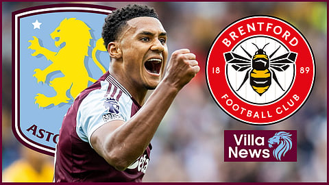 Aston Villa striker Ollie Watkins scored against Brentford (credit: Imago)