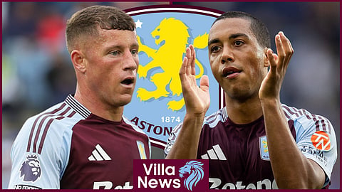 Aston Villa midfielders Ross Barkley and Youri Tielemans (credit: Imago)