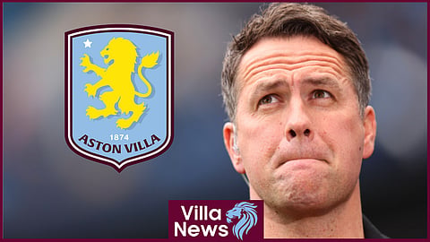 Michael Owen was not happy with Villa fans