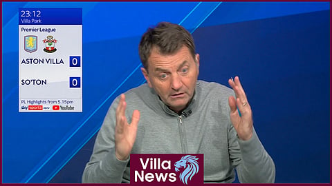 Tim Sherwood couldn't believe what he saw in Aston Villa v Southampton. (Credit: Sky Sports News)