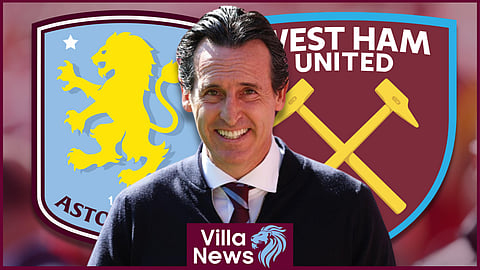Unai Emery is preparing for Aston Villa v West Ham