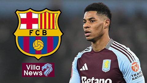 Aston Villa loanee Marcus Rashford could favour a move to Barcelona (credit: Imago)