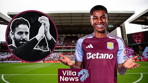 Aston Villa star Marcus Rashford fell out with Manchester United boss Ruben Amorim (Credit: Imago/Hasan Karim)