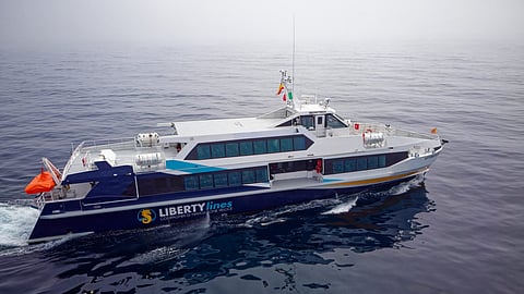 Liberty Lines' hybrid fast ferry Vittorio Morace