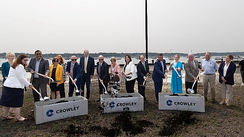 Crowley breaks ground on new offshore wind port in Salem, Massachusetts