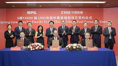 Pacific International Lines orders five LNG-powered boxships from Chinese yard