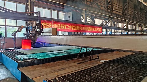 First steel cut for new 84,500DWT pulp carrier for China's CITIC Financial Leasing