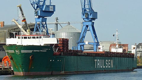 Russian cargo ship destroyed in attack on Kavkaz Port in Crimea