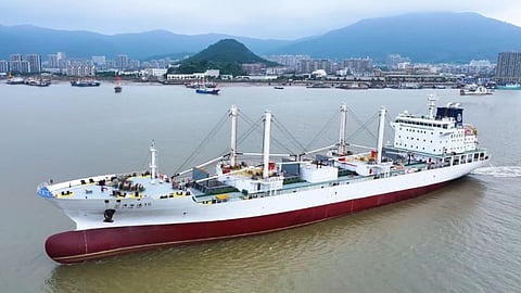 Large squid transporter delivered to China's Zhejiang Huize Shipping