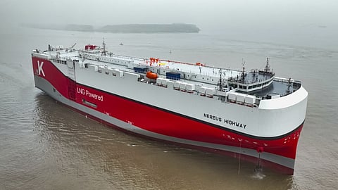 K Line welcomes new LNG-powered car carrier to fleet