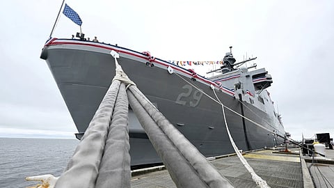 US Navy commissions amphibious ship Richard M. McCool Jr.