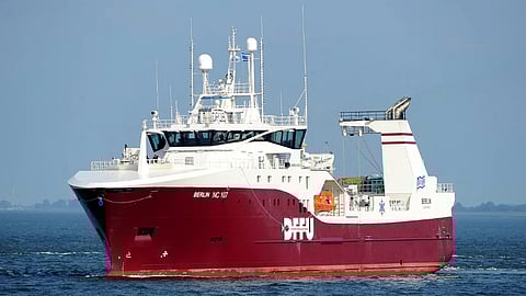 Berlin – Large shrimp trawler delivered to Germany’s Deutsche Fischfang Union