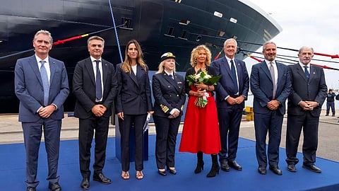 Delivery ceremony for Explora II at Fincantieri's Sestri Ponente shipyard, September 12, 2024