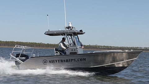 A Silver Ships 23-foot workboat