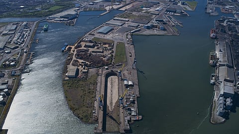 Harland and Wolff's facilities in Belfast, Northern Ireland