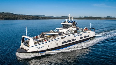 The BC Ferries double-ended ferry Island Kwigwis (representative photo only)