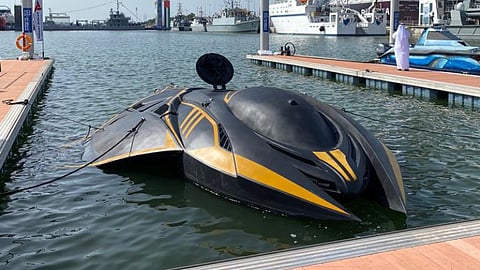 A prototype 10-person submarine being developed by UAE-based Highland Systems. The new submarines slated for Qatar (of which no confirmed photographs have yet been published) are reportedly also compact in size and have small crew complements.