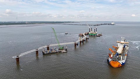 FSRU jetty construction at Wilhelmshaven