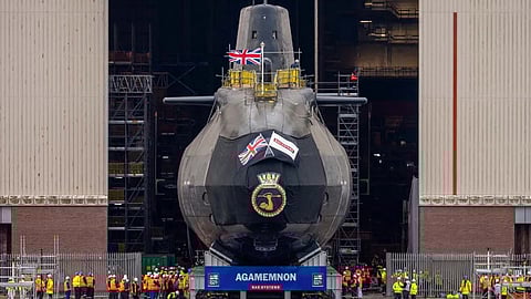 HMS Agamemnon prior to launch