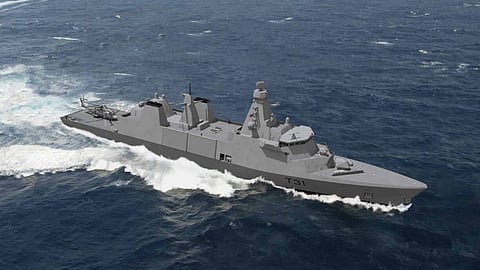 Artist's impression of a Type 31 frigate