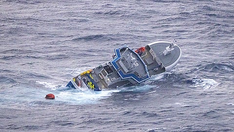 Argos Georgia foundering off South Georgia, July 22, 2024