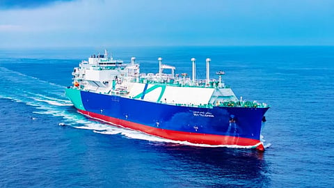 The QatarEnergy LNG carrier Rex Tillerson, which was built by China's Hudong-Zhonghua Shipbuilding