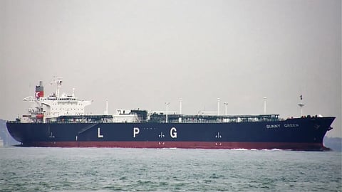 The LPG carrier Sunny Green (later renamed Captain Nikolas) in 2021