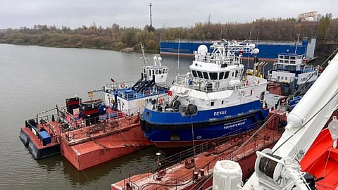 Pechak being prepared for sea trials